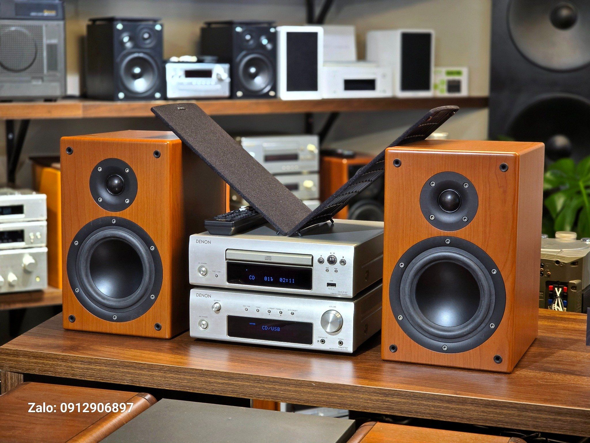 DÀN TRUNG: DENON F107 ĐỜI MỚI, TÍCH HỢP USB