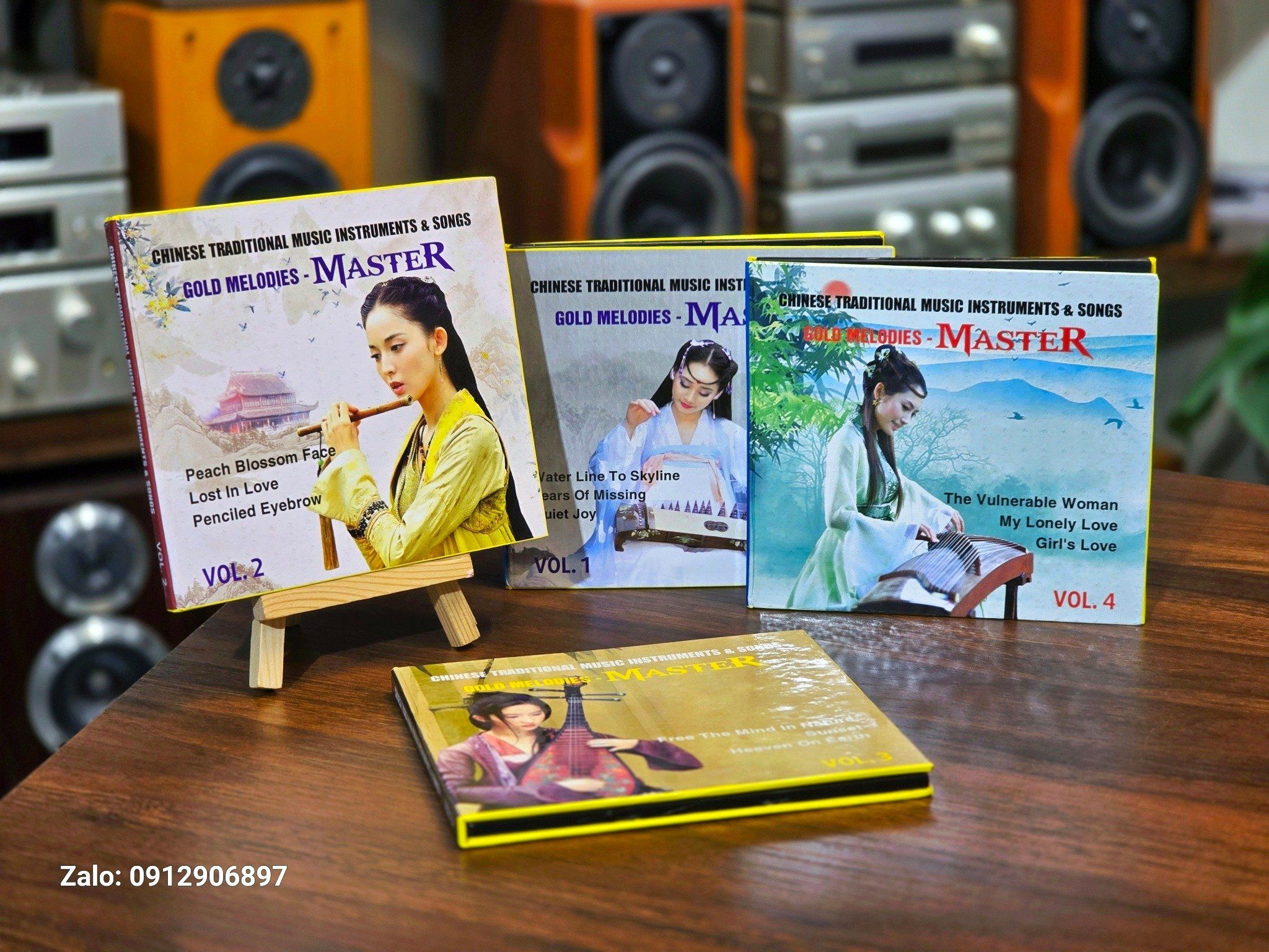 BỘ 4 CD NHẠC HOA & ĐÀN TRANH BẤT HỦ