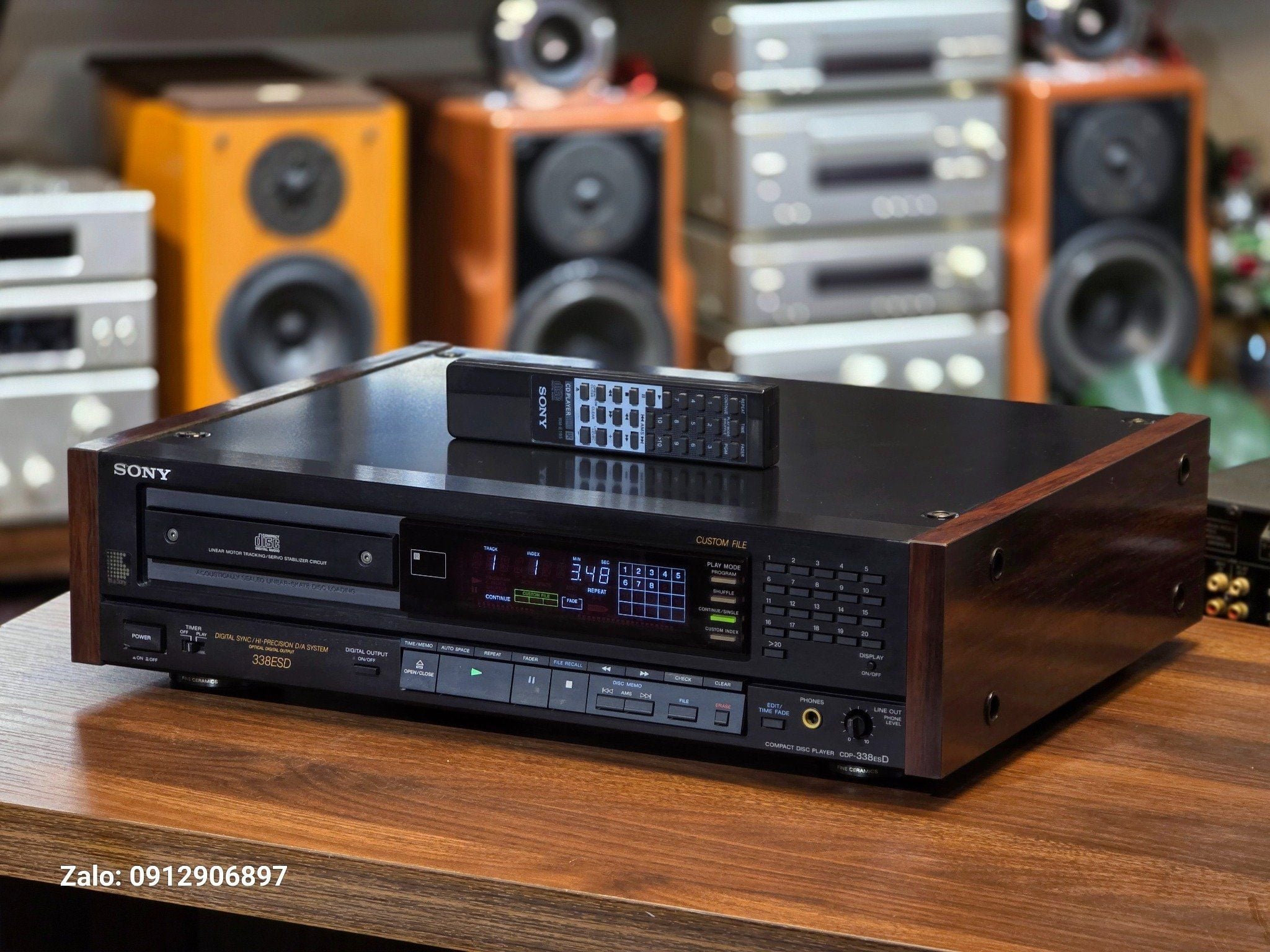 ĐẦU CD NHẬT: SONY CDP 338ESD NÉT TRẦM MẶC TINH TẾ