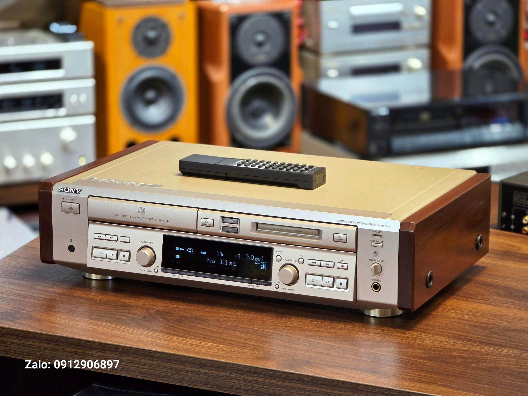 ĐẦU CD GIẢI MÃ 3 TRONG 1: SONY MXD D40 RẤT ĐÁNG CHƠI