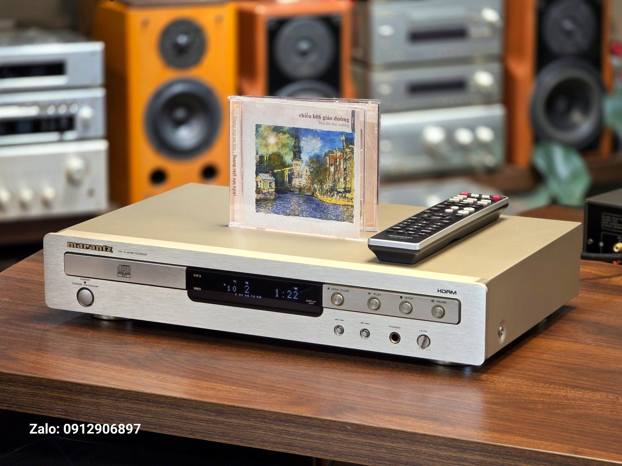 ĐẦU CD NHẬT: MARANTZ CD6002 NHÌN ĐẸP NGHE SƯỚNG