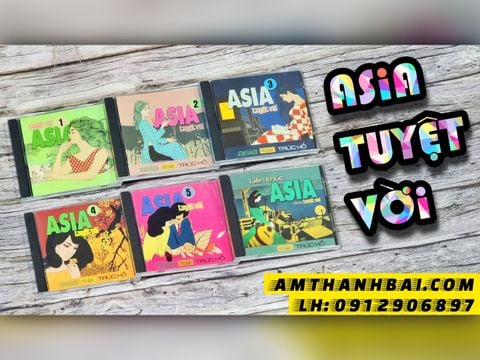  COMBO ĐĨA TEST 3: BỘ 6 CD ASIA BOLERO TUYỆT VỜI 