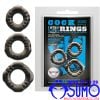 Bộ 3 vòng đeo silicone Cock Ring Baile mềm mại co dãn chính hãng cho nam