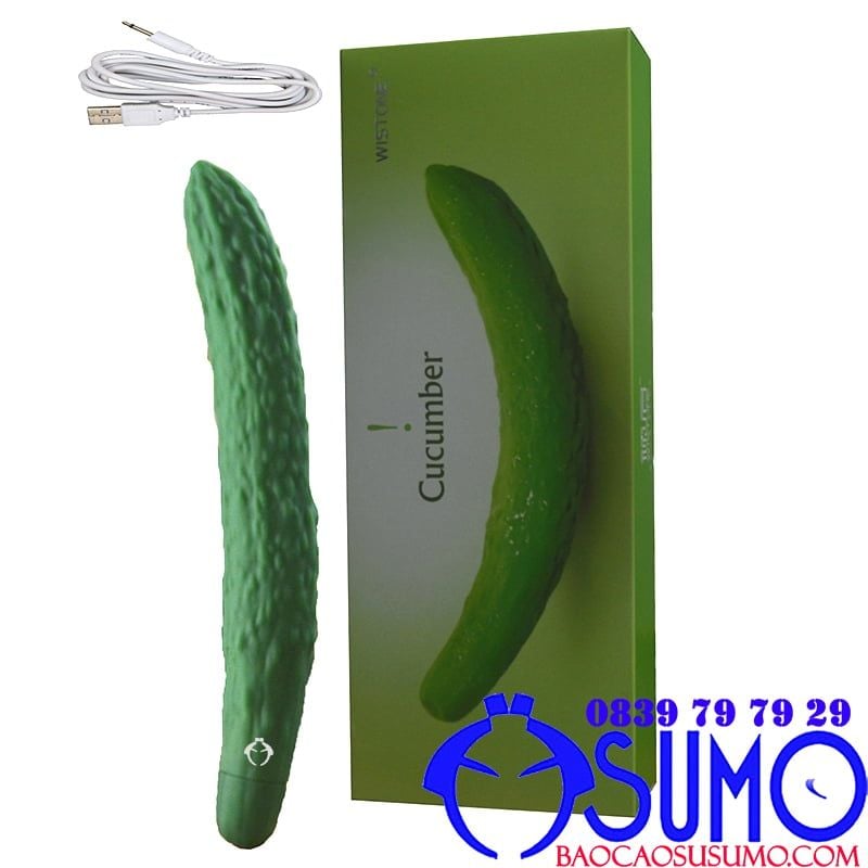 Dưa chuột thủ dâm ngụy trang Cucumber Wistone pin sạc 10 chế độ rung