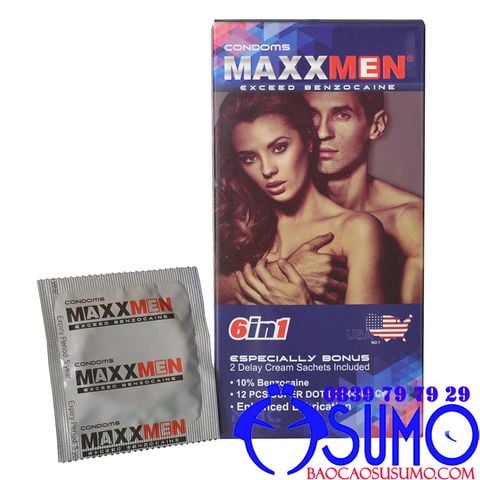 Bao cao su Maxxman 6in1 gan gai nham keo dai thoi gian chinh hang