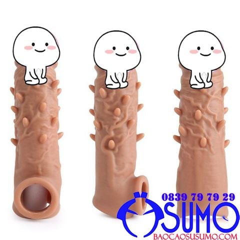 Bao đôn dên silicone màu da gai mềm cao cấp Top Notch có quay đeo