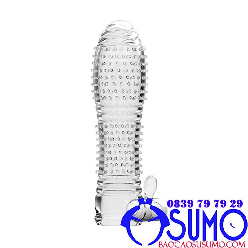 Bao đôn dên Funnyhome sao băng silicone siêu mỏng gai nhám có rung dành cho nam