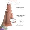 Dương vật giả silicone gai gắn tường đế hít không rung giá tốt cho nữ