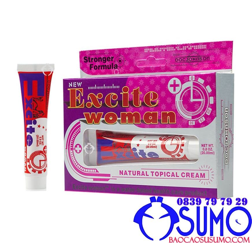 Gel bôi trơn cao cấp Doc Johnson Excite Woman 20ml tăng khoái cảm dành cho nữ