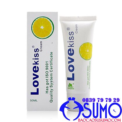 Gel bôi trơn Love Kiss Lemon hương chanh tươi mát chai 50ml