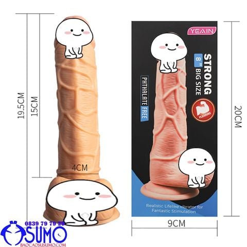 Duong vat gia khong rung de hit mau da Yeain big size 8 inch nhu that 