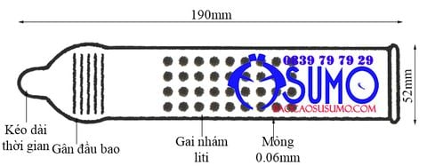 Bao cao su Azodra 4in1 keo dai thoi gian hop 12 chiec Shop Sumo Can Tho 0839797929 