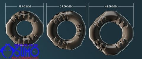 Bo 3 vong silicone Cockring Baile chinh hang co dam mem mai danh cho nam 