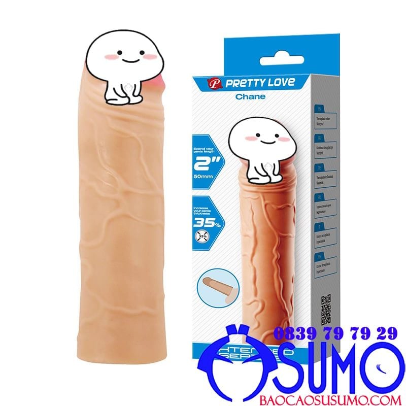 Bao đôn silicone cao cấp Lybaile Pretty Love Chane đôn dài thêm 5cm cho nam