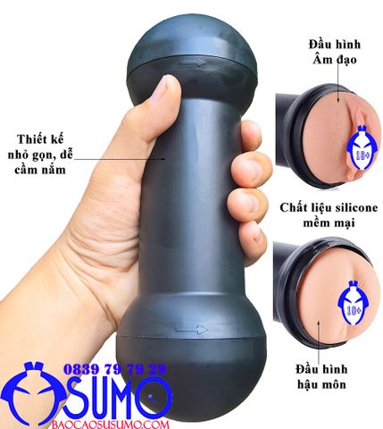  Cốc thủ dâm 2 đầu silicone cao cấp Lovetoy Training Master dành cho nam 