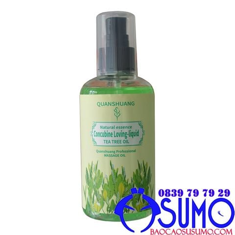 Gel boi tron massage toan than huong tra xanh Quanshuang tea tree Oil 220ml