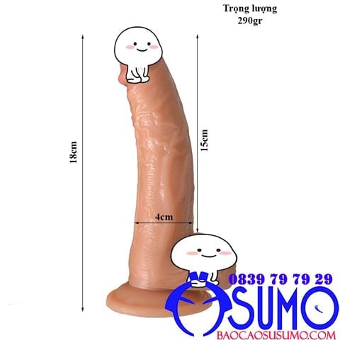 Duong vat gia khong rung de hit mau da Realistic Dildo 6 inch chinh hang 
