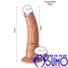 Dương vật giả Realistic Dildo 6 inch không rung màu da có đế hít