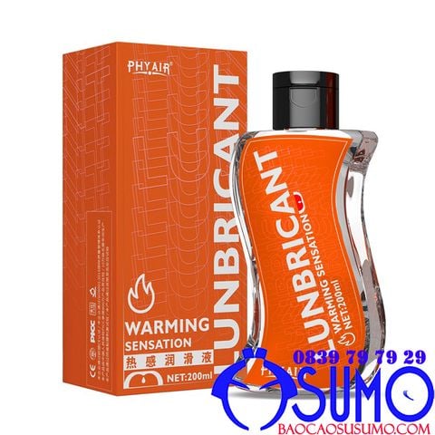 Gel boi tron Phyair sieu dam dac Warming Sensation 200ml sieu tron am ap chinh hang