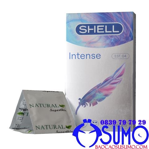 Shell Intense bao cao su sieu mong tron truyen nhiet nhanh Shop Sumo Can Tho