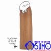 Bao đôn dên cao cấp silicone siêu mềm nhất Lovetoy Nature Extender dài thêm 38mm màu da