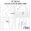 Dương vật giả Yeain không rung đế hít màu da mềm mại size to 8 inch