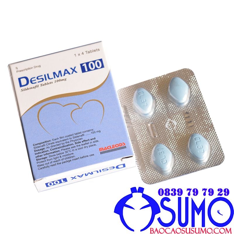 Thuốc Desilmax 100 chính hãng Ấn Độ hỗ trợ sinh lý nam giới giá tốt
