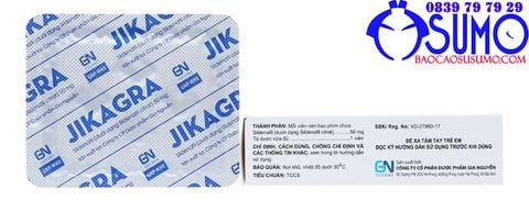  Thuốc hỗ trợ cương & kéo dài thời gian Jikagra 50mg dành cho nam 