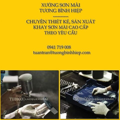  khay sơn mài - công ty sản xuất khay sơn mài tương bình hiệp 