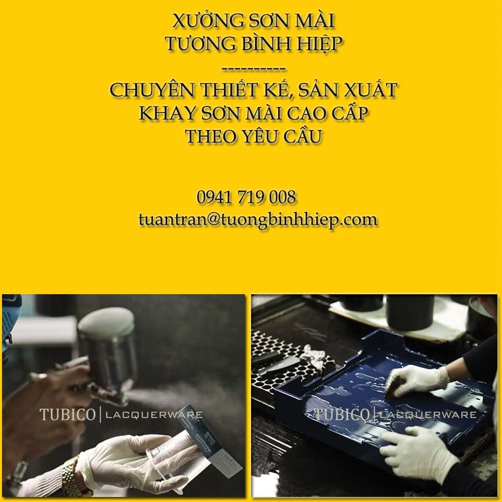 khay sơn mài - công ty sản xuất khay sơn mài tương bình hiệp