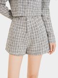  Quần short vải tweed 2 túi trước 