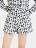  Quần short vải tweed 2 túi trước 