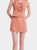  Váy skort cơ bản kẻ sọc 