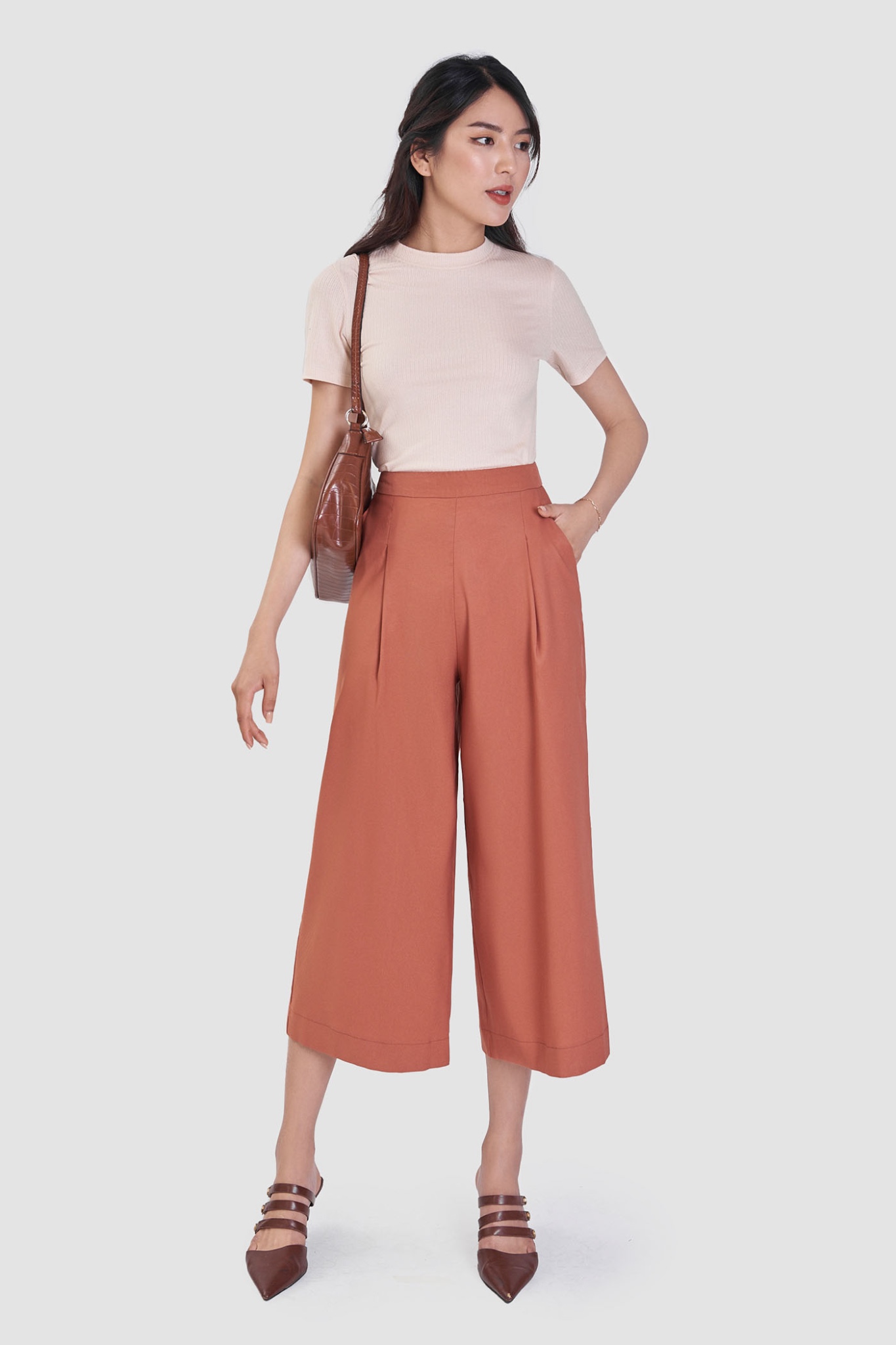 Quần culotte công sở basic
