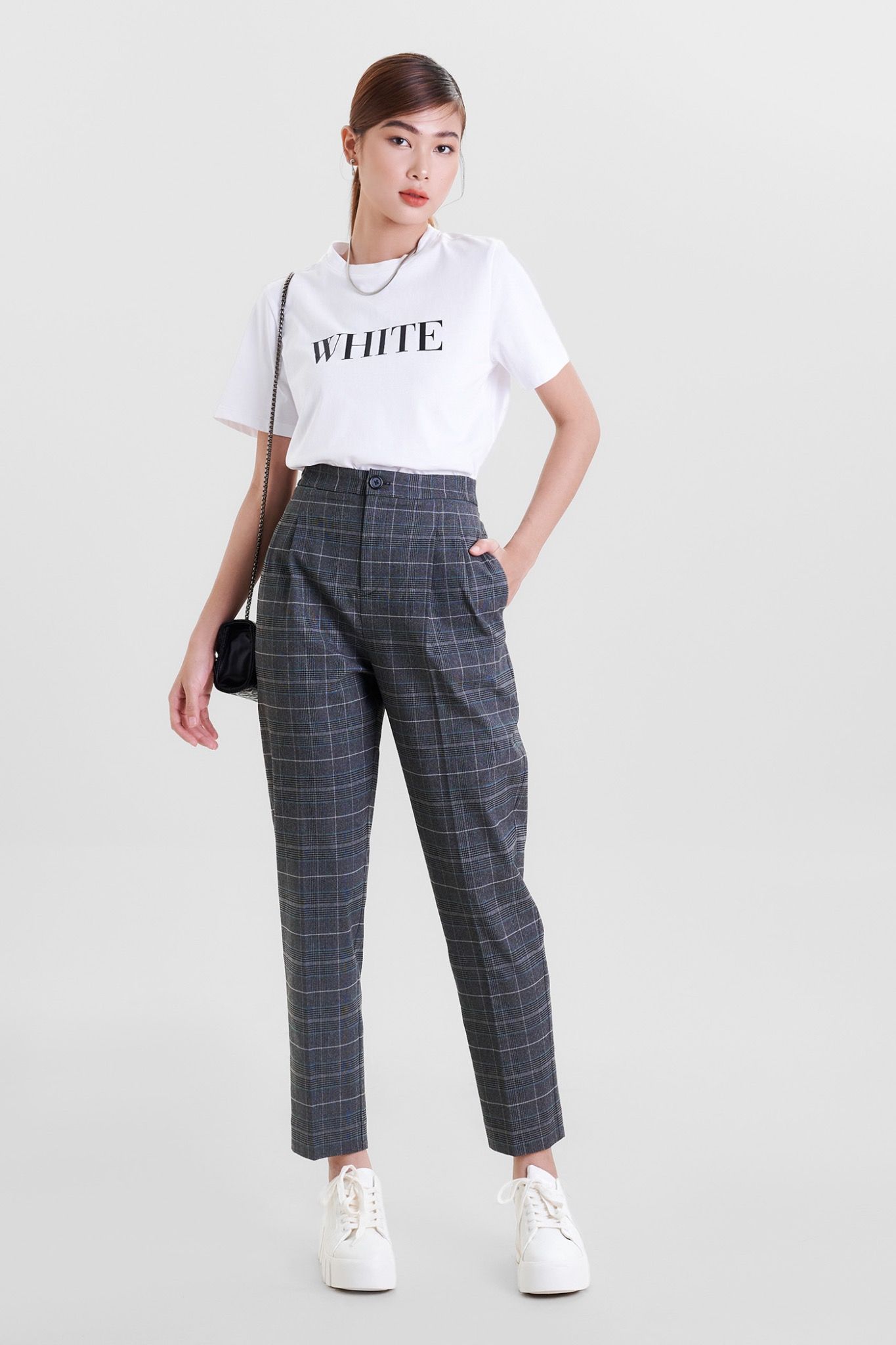  Quần form baggy xếp 4 ly 