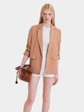  Áo blazer nhún xắn tay cách điệu 