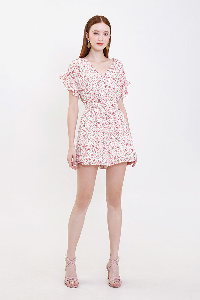 Jumpsuit bèo lưng thun