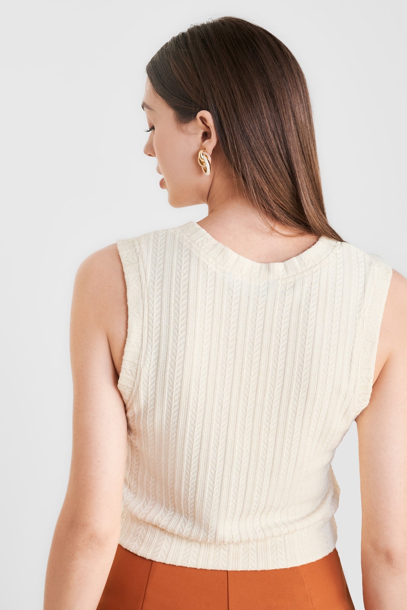 Áo thun sát nách crop kiểu gile