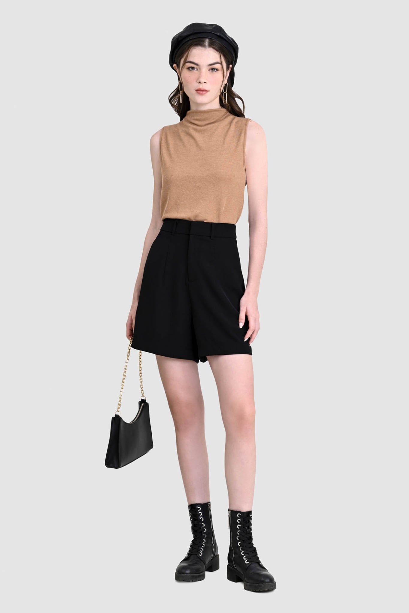 Áo thun sát nách cổ lọ