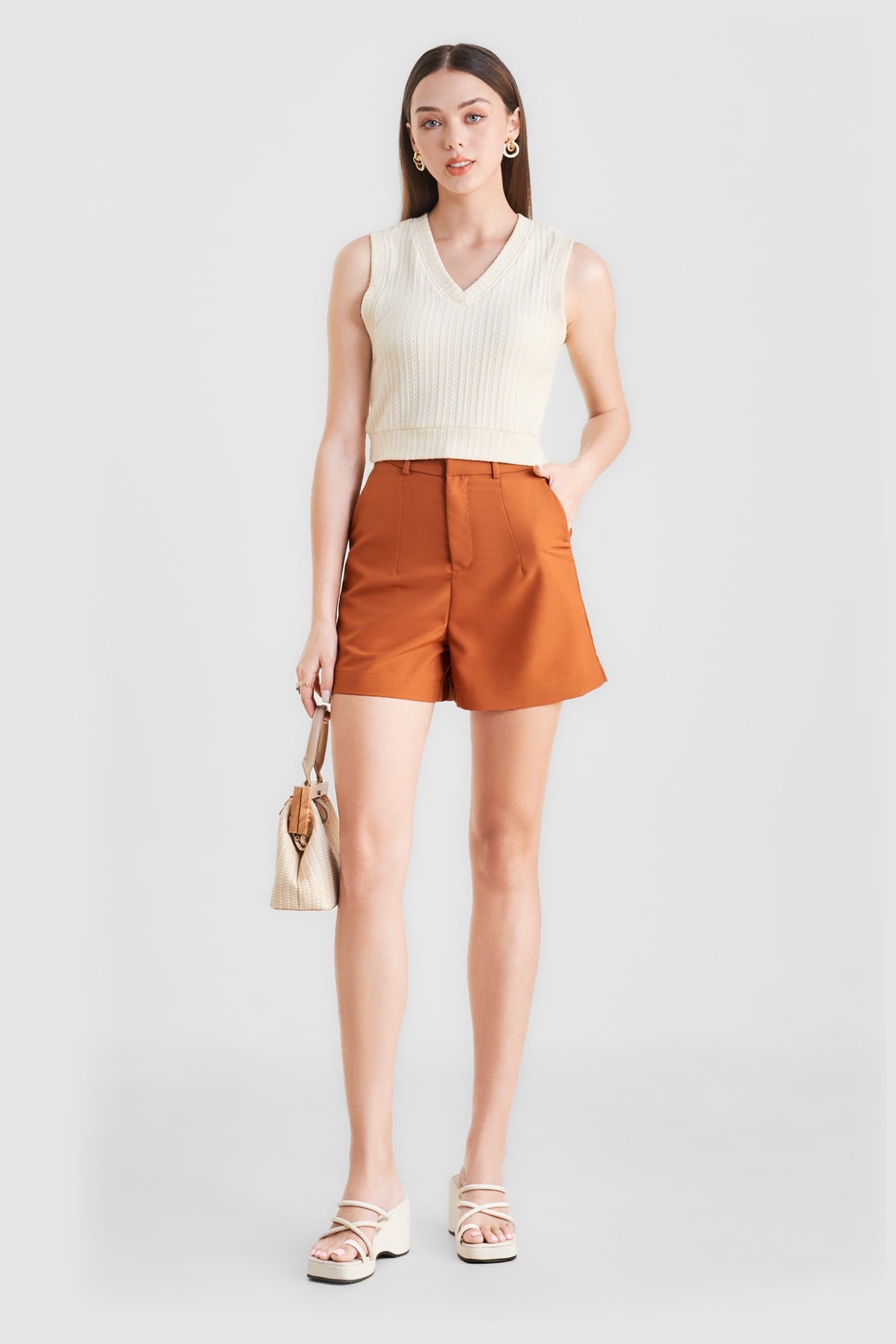 Áo thun sát nách crop kiểu gile