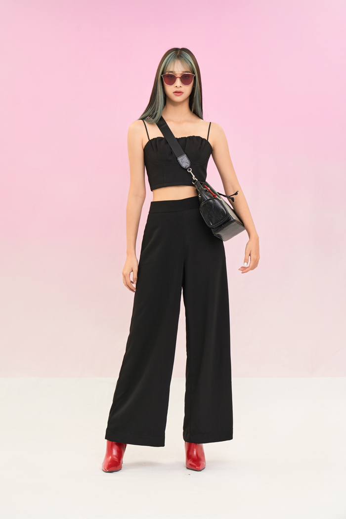Áo crop top 2 dây cúp ngực