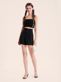 Áo ren 2 dây croptop dây kéo sau 