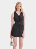  Váy skort cơ bản kẻ sọc 