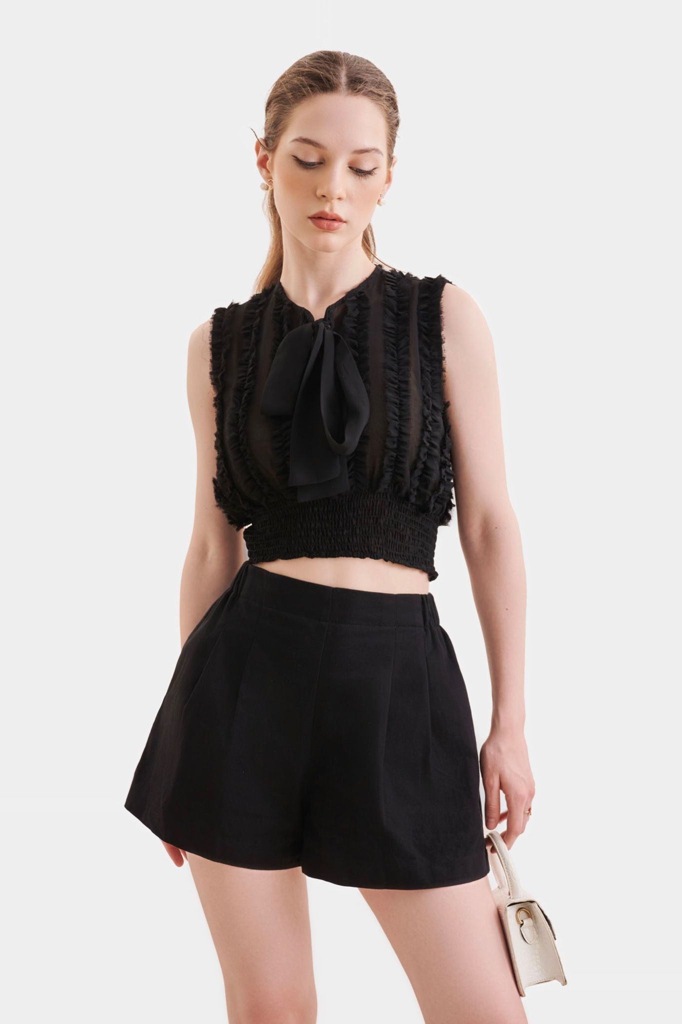  Quần short cơ bản lưng thun 