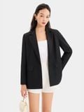  Áo blazer form cơ bản tay dài 2 túi 