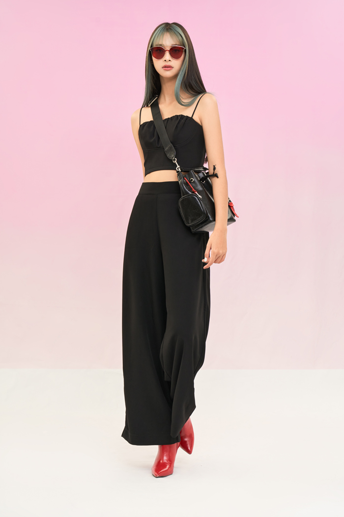 Áo crop top 2 dây cúp ngực