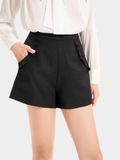  Quần short vải bố 2 túi phối viền bèo 