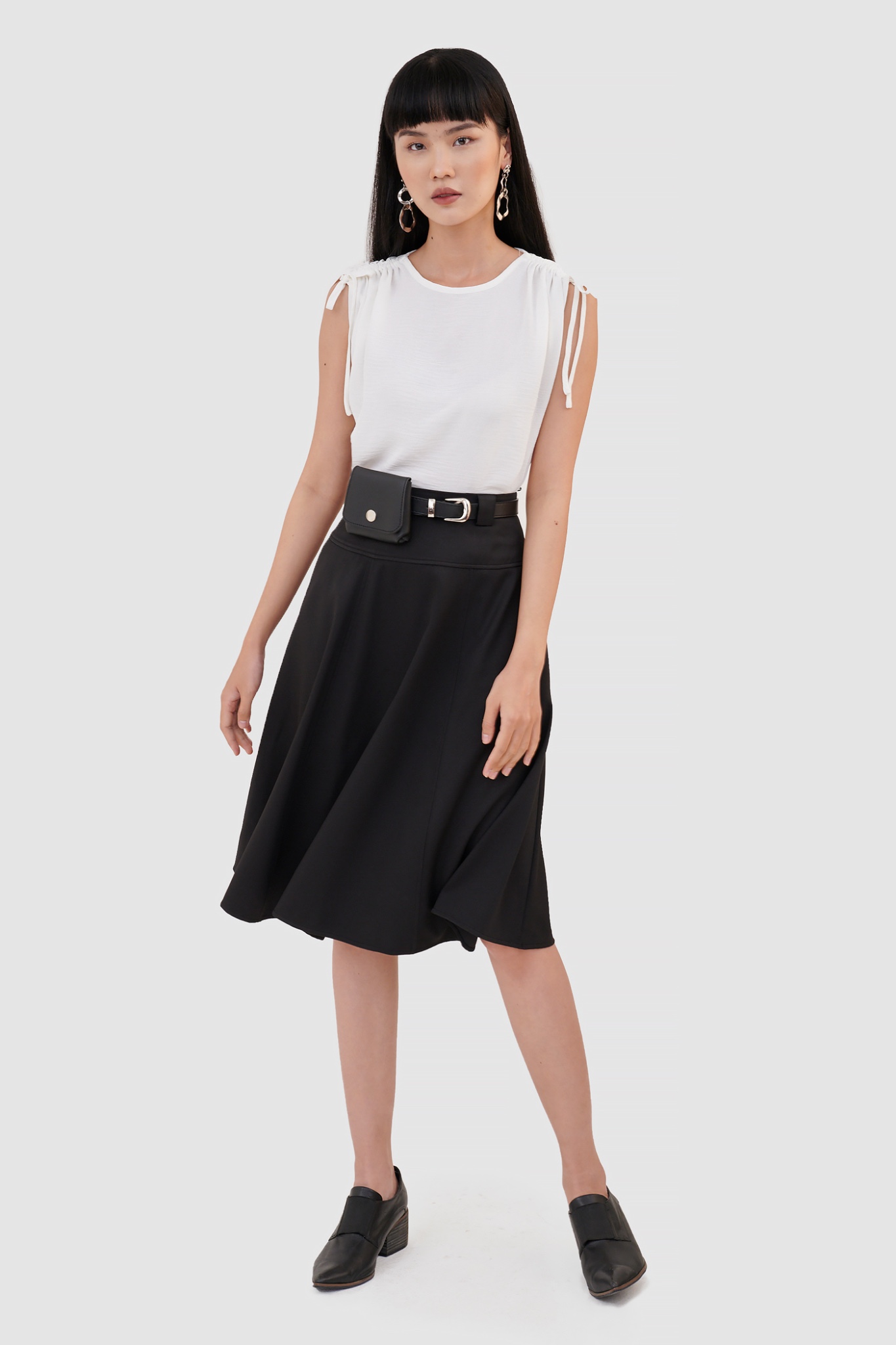 Váy midi rã 6 mảnh