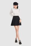 Váy mini xòe lưng liền 