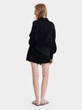  Quần short vải xô lưng thun phối ren 